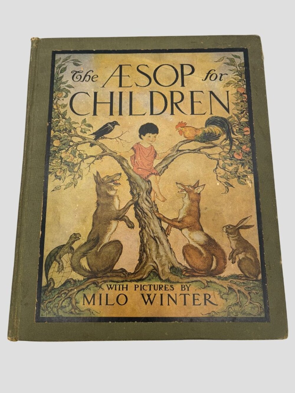 1919 Aesop for Children Milo Winter Rand McNally First Edition Color Illustrated
